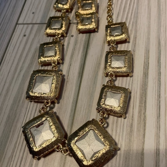 VINTAGE STUNNING orange topaz color necklace and earring set.​​ - Picture 8 of 16